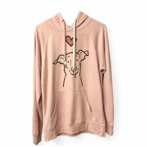 NWOT Independent Trading Co./Inkopious Border Collie Mix Loopback Terry Hoodie